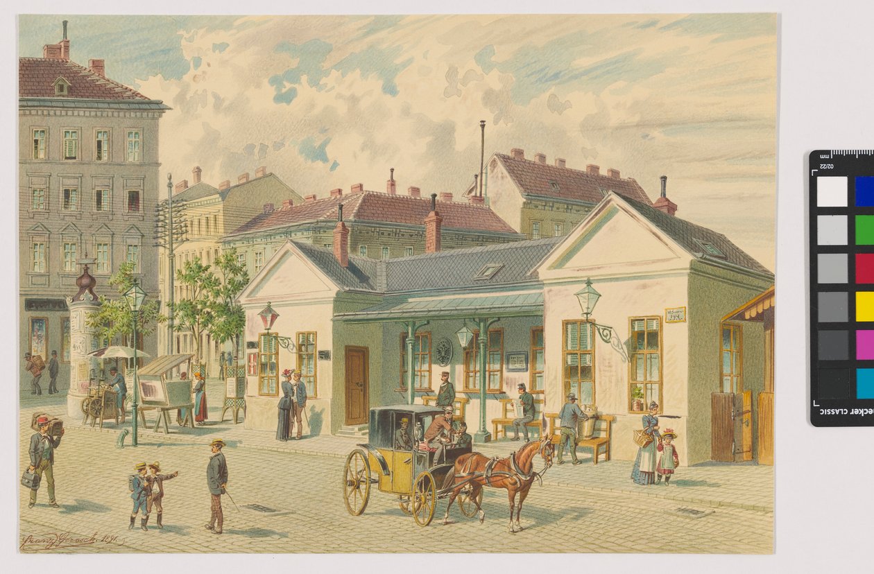 Napis: „Linia Gumpendorfer” autorstwa Franz Gerasch
