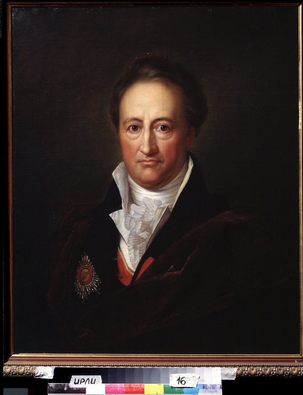 Portret autora Johanna Wolfganga von Goethego (1749-1832) (Portret autora J.W. von Goethego). Obraz Gerharda von Kugelgen (1772-1820), olej na płótnie autorstwa Franz Gerhard von Kugelgen