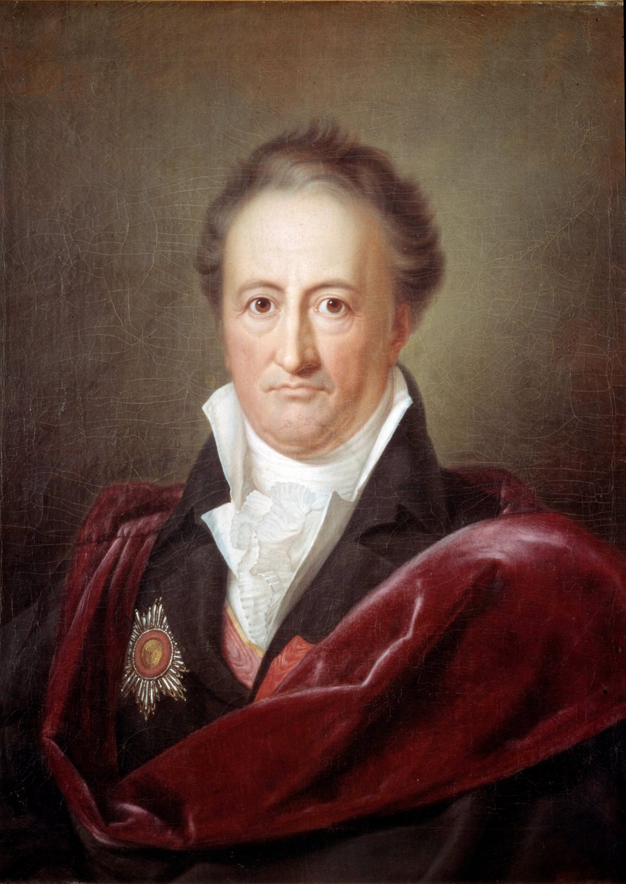 Portret Johana Wolfganga Goethego (1749 - 1832), niemieckiego pisarza. Obraz Franza Van Kugelgena (1772-1820) autorstwa Franz Gerhard von Kugelgen