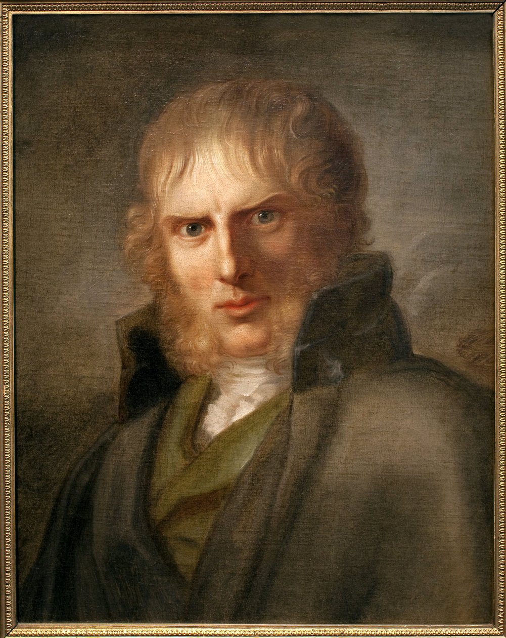 Malarz Caspar David Friedrich (1774-1840). Obraz Gerharda von Kugelgen (1772-1820), olej na płótnie, ok. 1810-1820. sztuka niemiecka autorstwa Franz Gerhard von Kugelgen