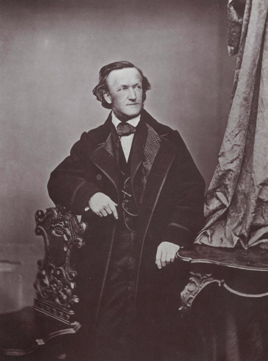 Richard Wagner, niemiecki kompozytor, lata 60. XIX wieku autorstwa Franz Hanfstaengl