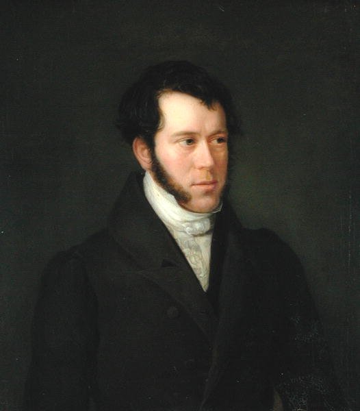 Portret Gunthera Genslera (1803-84), 1833 autorstwa Franz Heesche