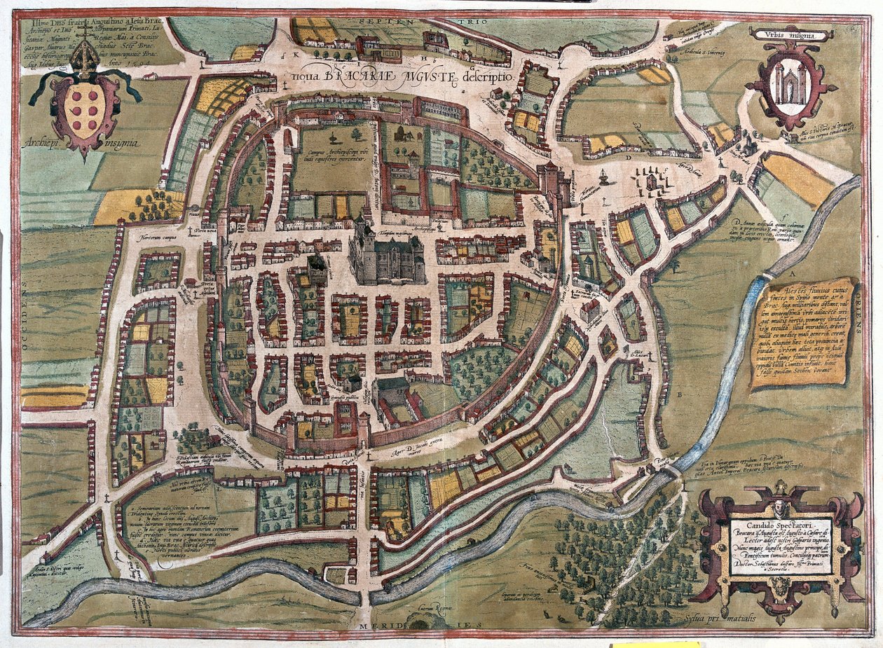 Braga, Portugalia autorstwa Franz Hogenberg