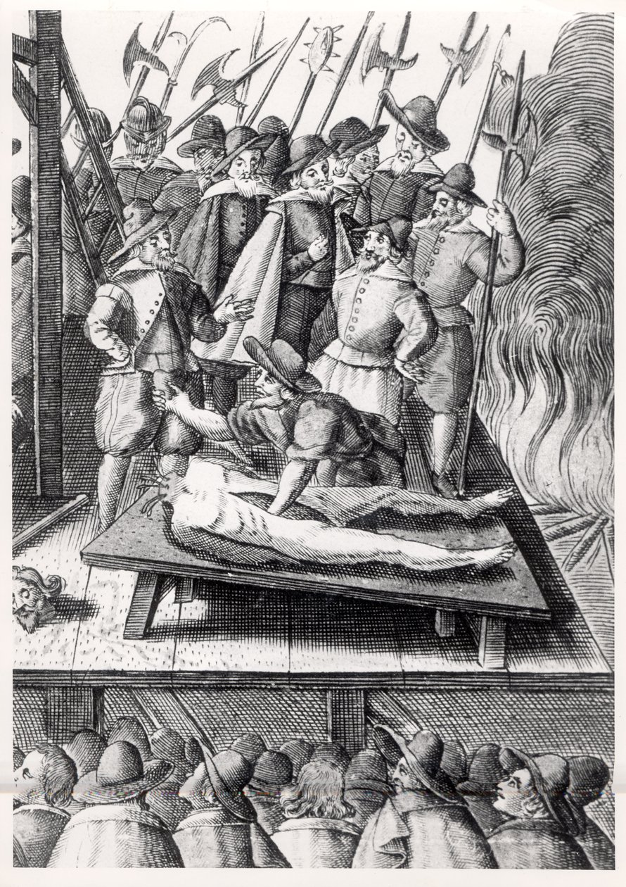 Egzekucja katolików w Anglii za panowania Elżbiety I (1533-1603) autorstwa Franz Hogenberg