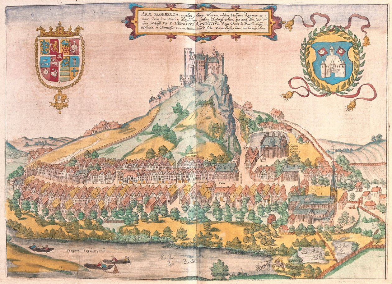 Oprawa twarda, Segeberg, Niemcy (grawerowanie autorstwa Franz Hogenberg