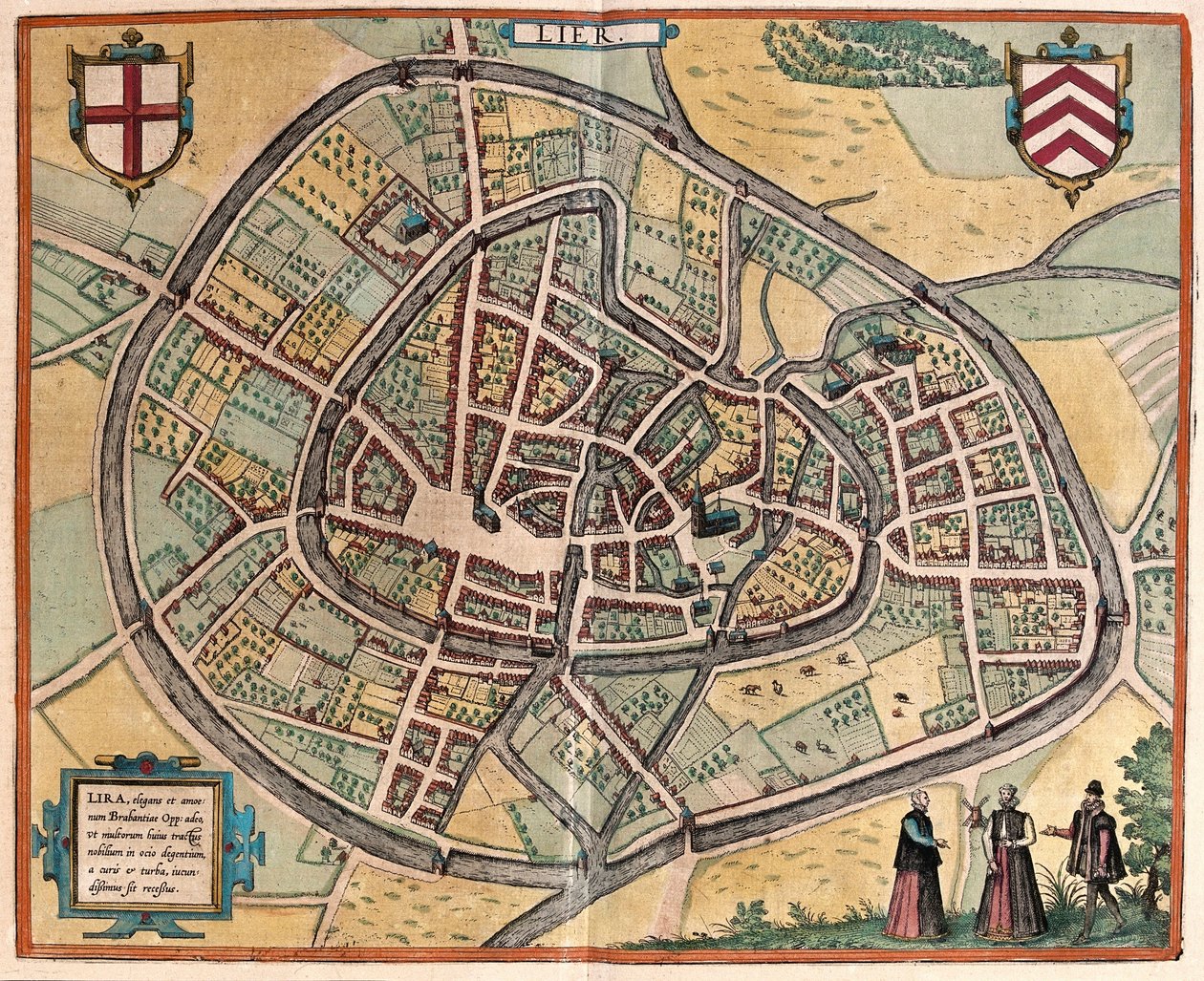 Lier, Belgia (grawerowanie autorstwa Franz Hogenberg
