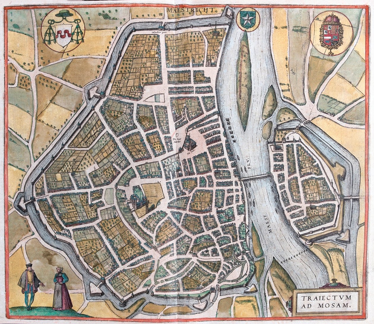 Maastricht, Holandia (grawerowanie autorstwa Franz Hogenberg