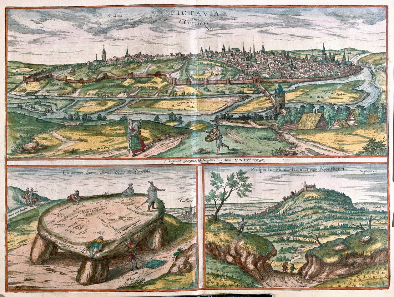 Montpellier, Tours and Poitiers, Francja autorstwa Franz Hogenberg
