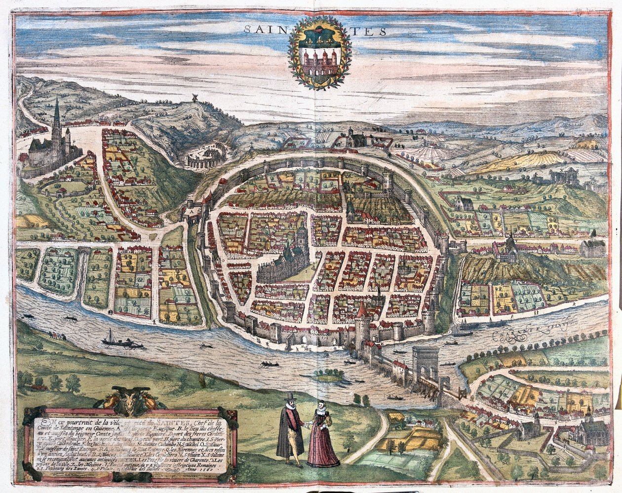 Saintes, Francja autorstwa Franz Hogenberg