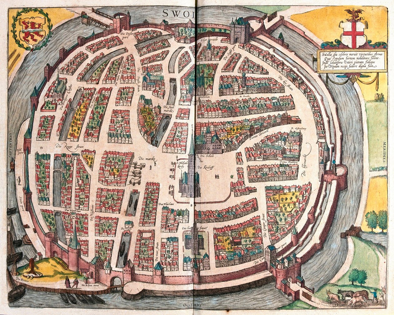Zwolle, Holandia (Grawerowanie autorstwa Franz Hogenberg