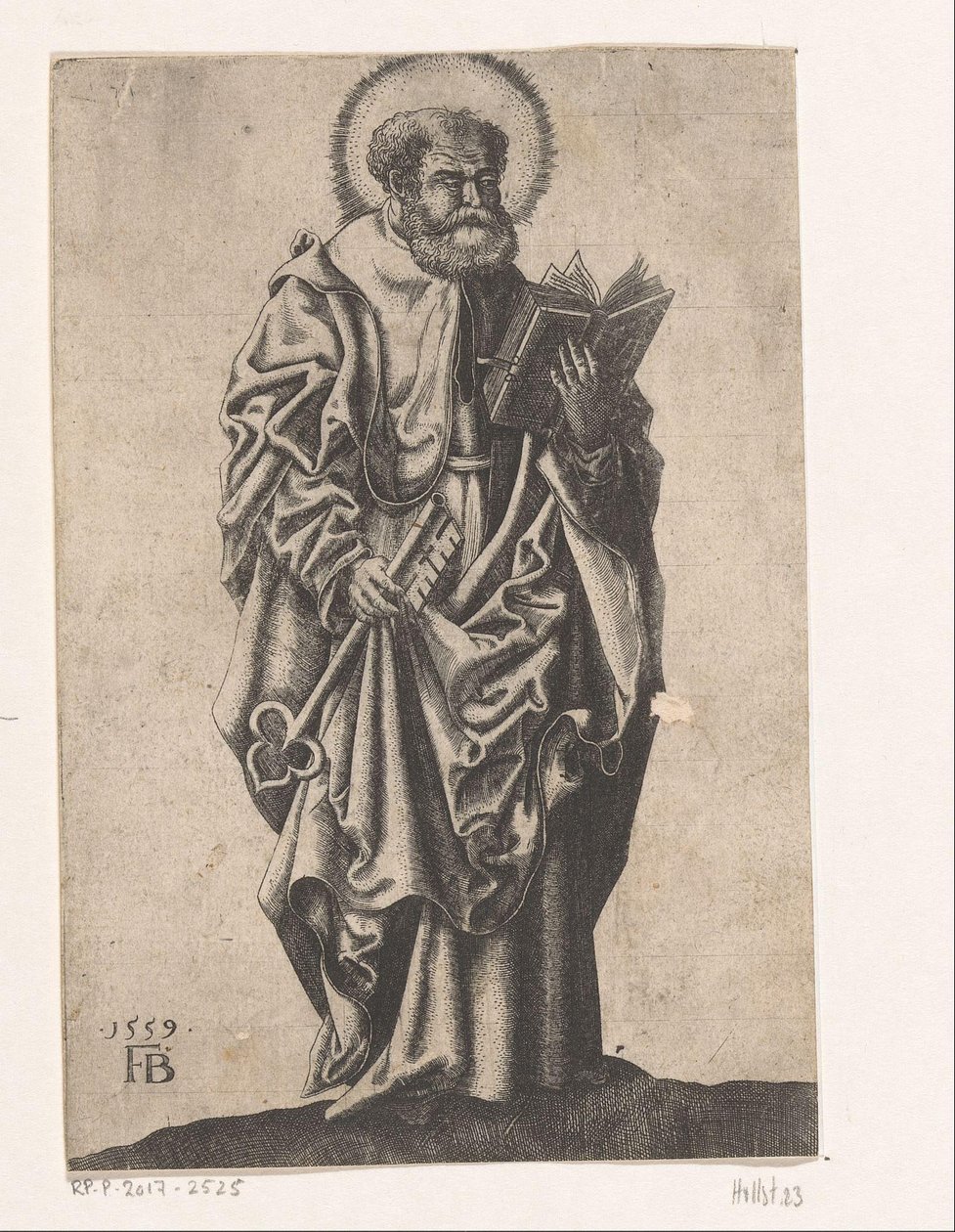Święty Piotr autorstwa Franz Isaac Brun