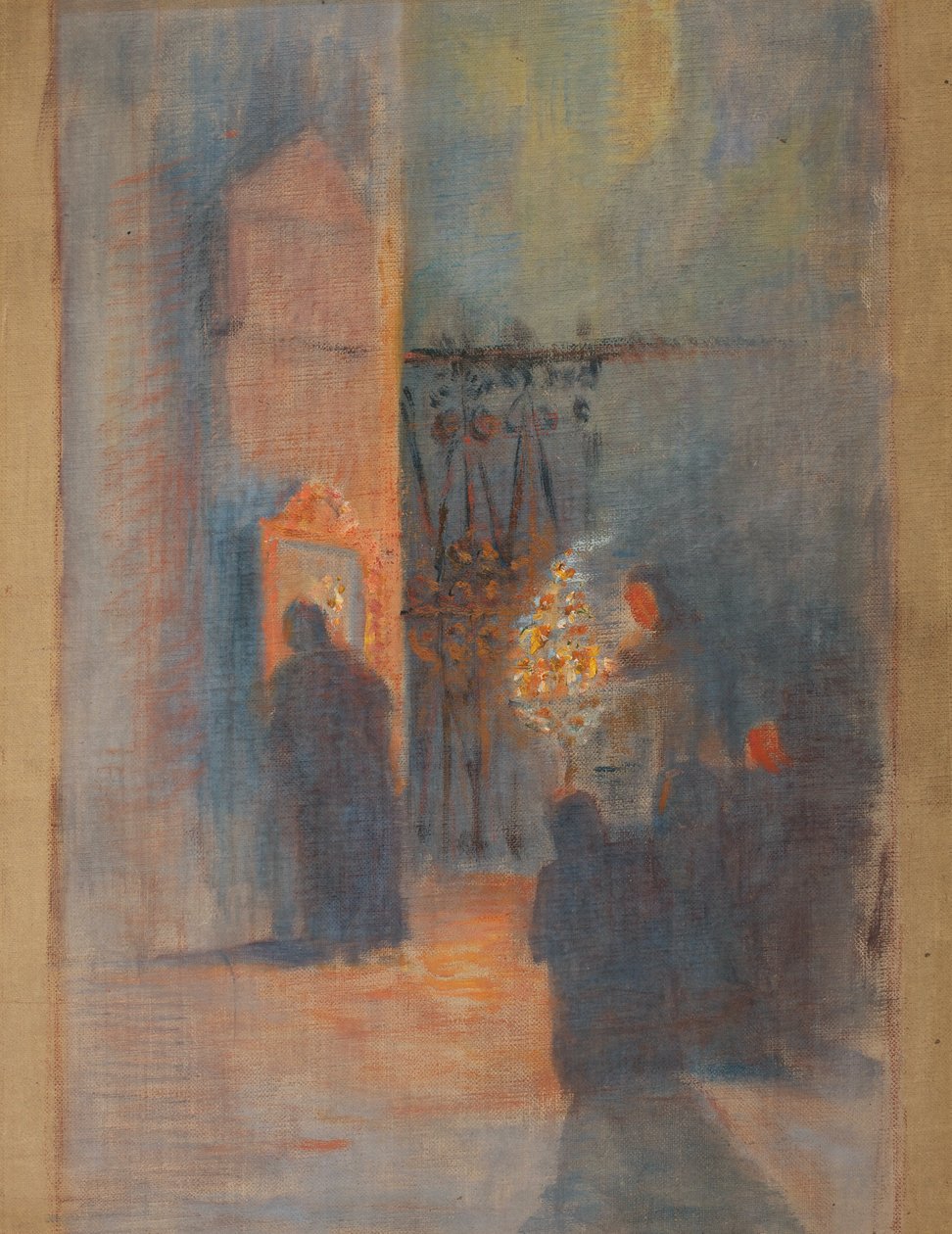 nabożeństwo w kościele autorstwa Franz Jaschke