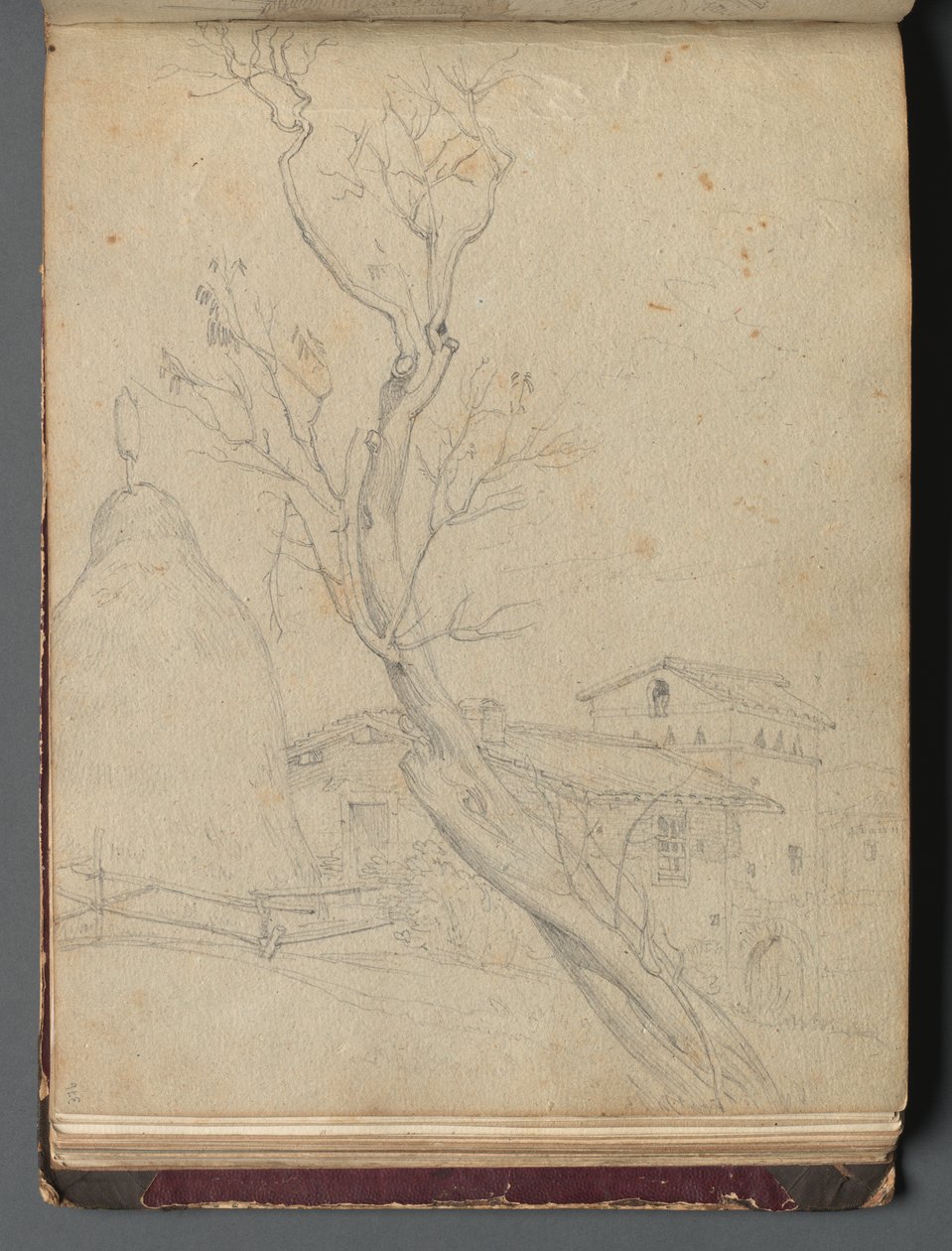 Album z Widokami Rzymu i okolic, Studia krajobrazowe, strona 37b: Krajobraz rzymski autorstwa Franz Johann Heinrich Nadorp