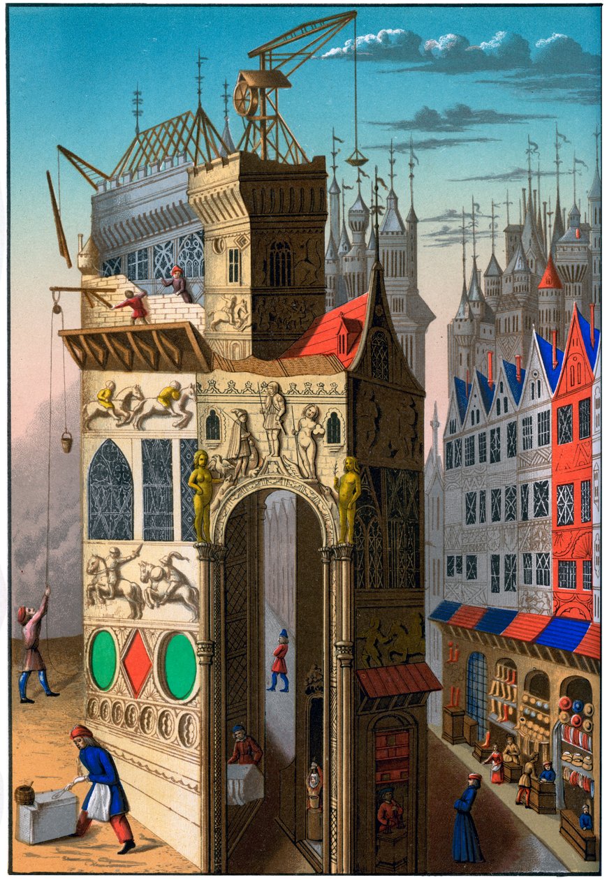 Konstrukcja budowlana, Francja, XV wiek 1849. autorstwa Franz Kellerhoven