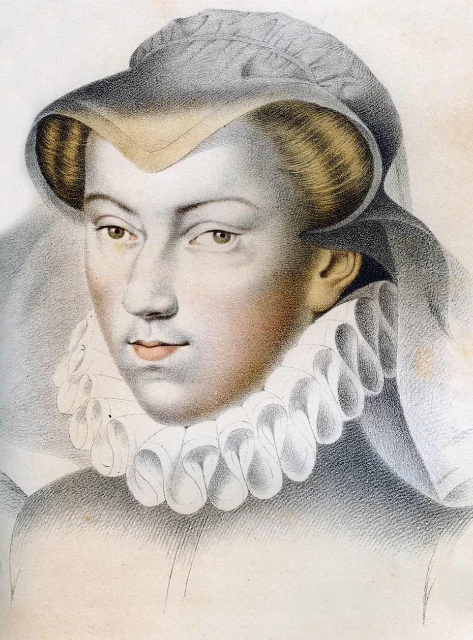 Louise de Lorraine-Vaudémont 1553-1601, XVI wiek 1849. autorstwa Franz Kellerhoven