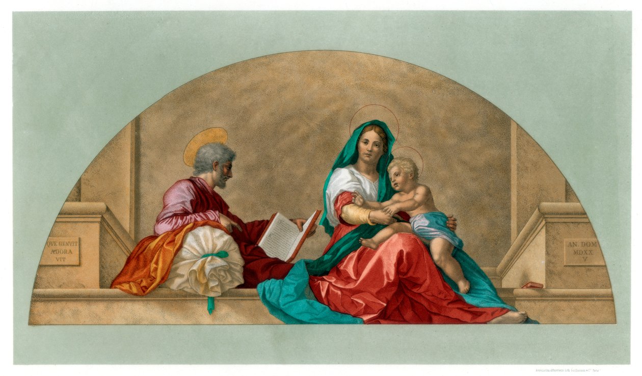 Madonna del Sack Madonna z workiem, 1525 1870 autorstwa Franz Kellerhoven