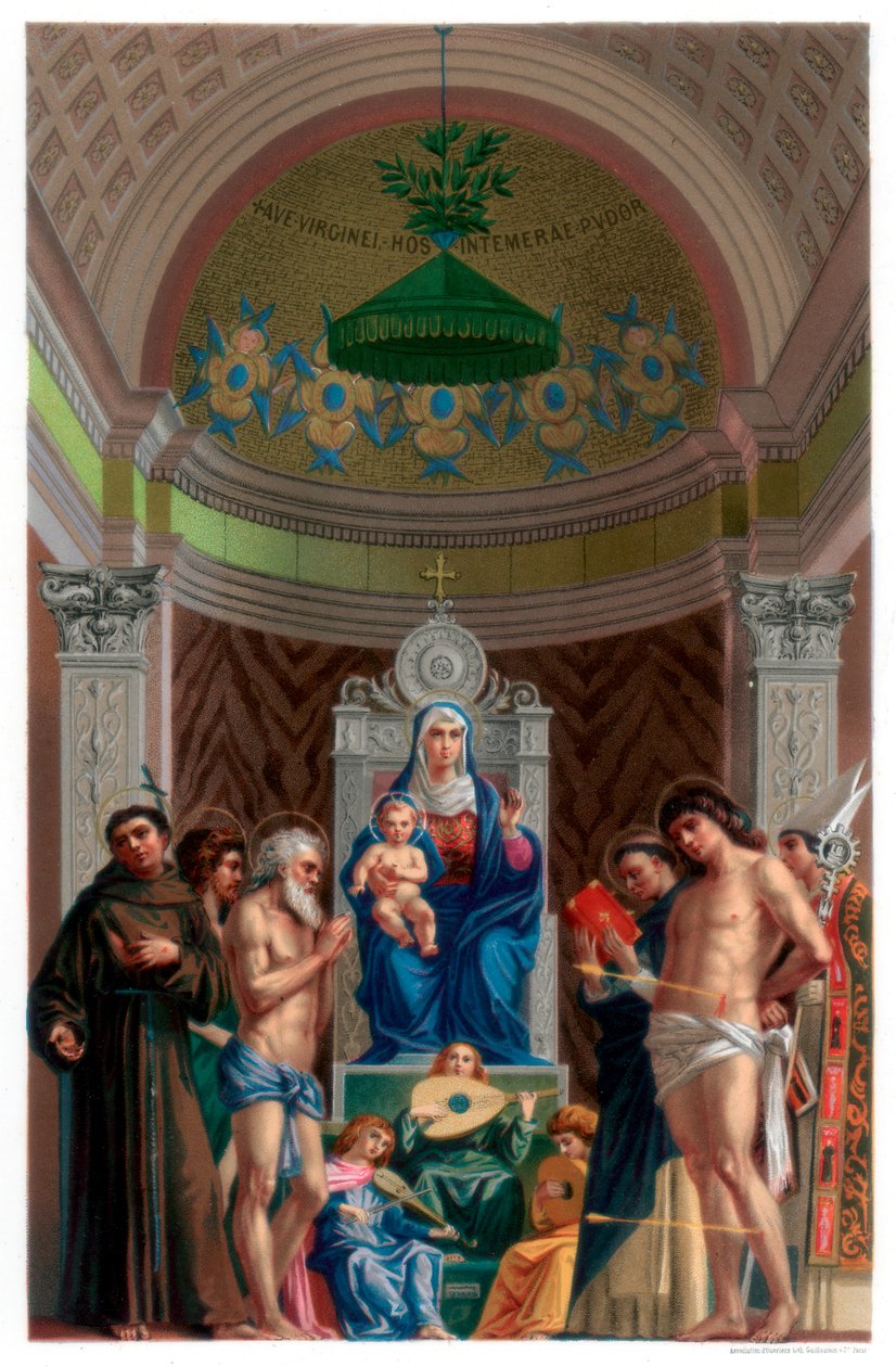 Ołtarz San Giobbe, c1478 1870 autorstwa Franz Kellerhoven