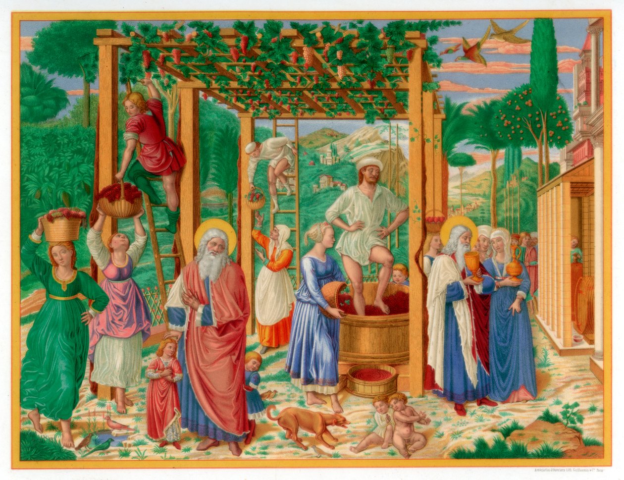 Rocznik i pijaństwo Noego, 1469-1484 1870. autorstwa Franz Kellerhoven