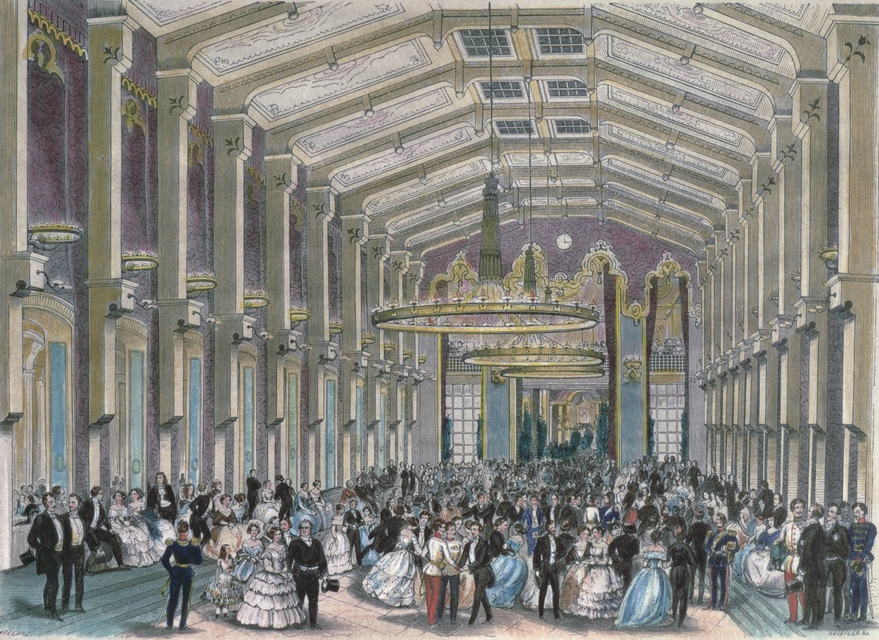 Sophien-Bad-Saal, bal dworski w pałacu Hofburg, Wiedeń autorstwa Franz Kollarz