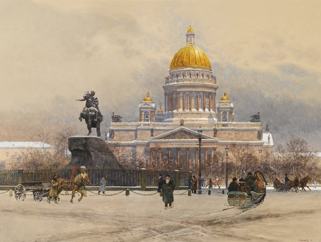 Katedra św. Izaaka, 1898 r autorstwa Franz Kopallik