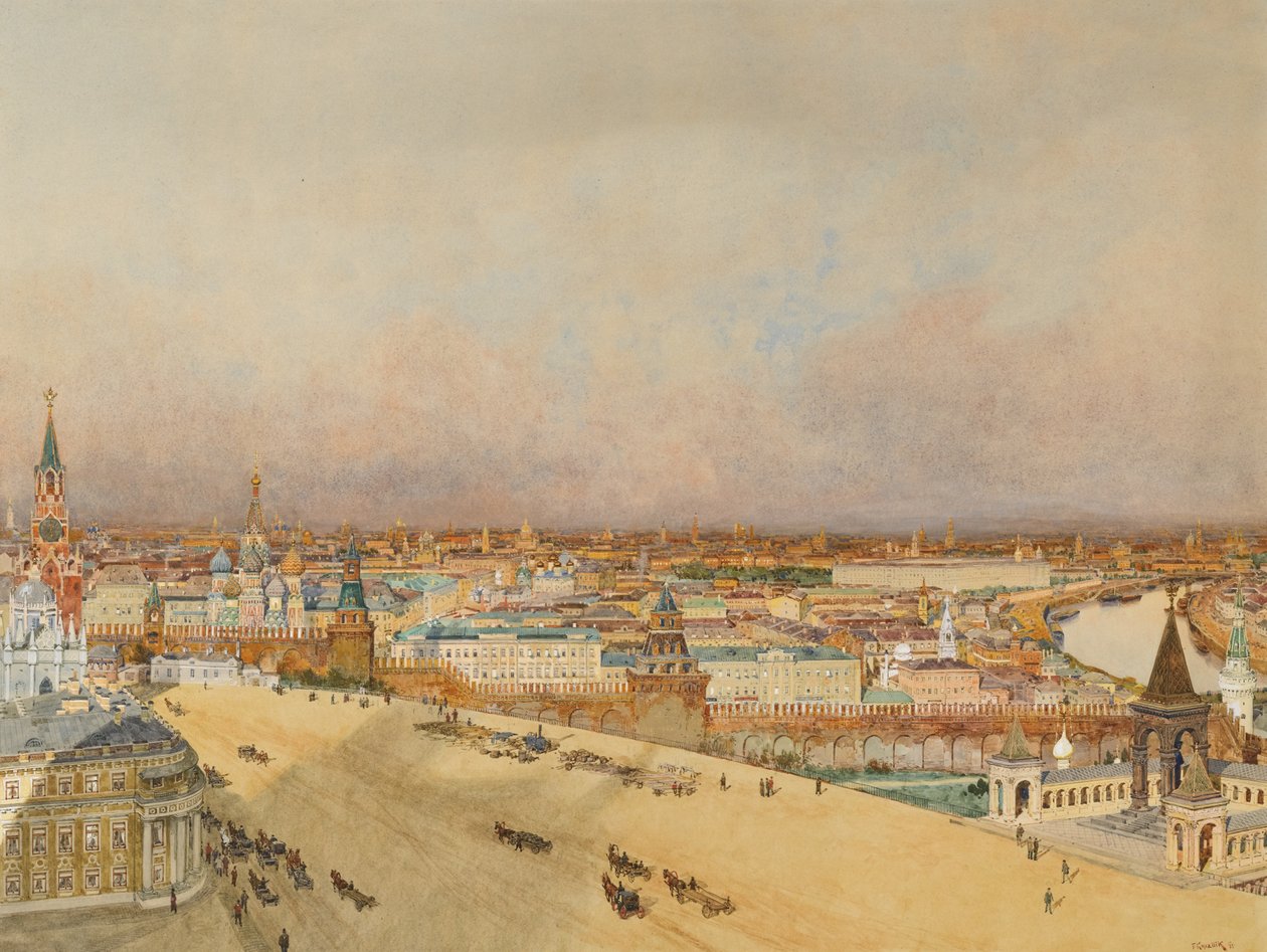 Widok Moskwy, 1898 autorstwa Franz Kopallik