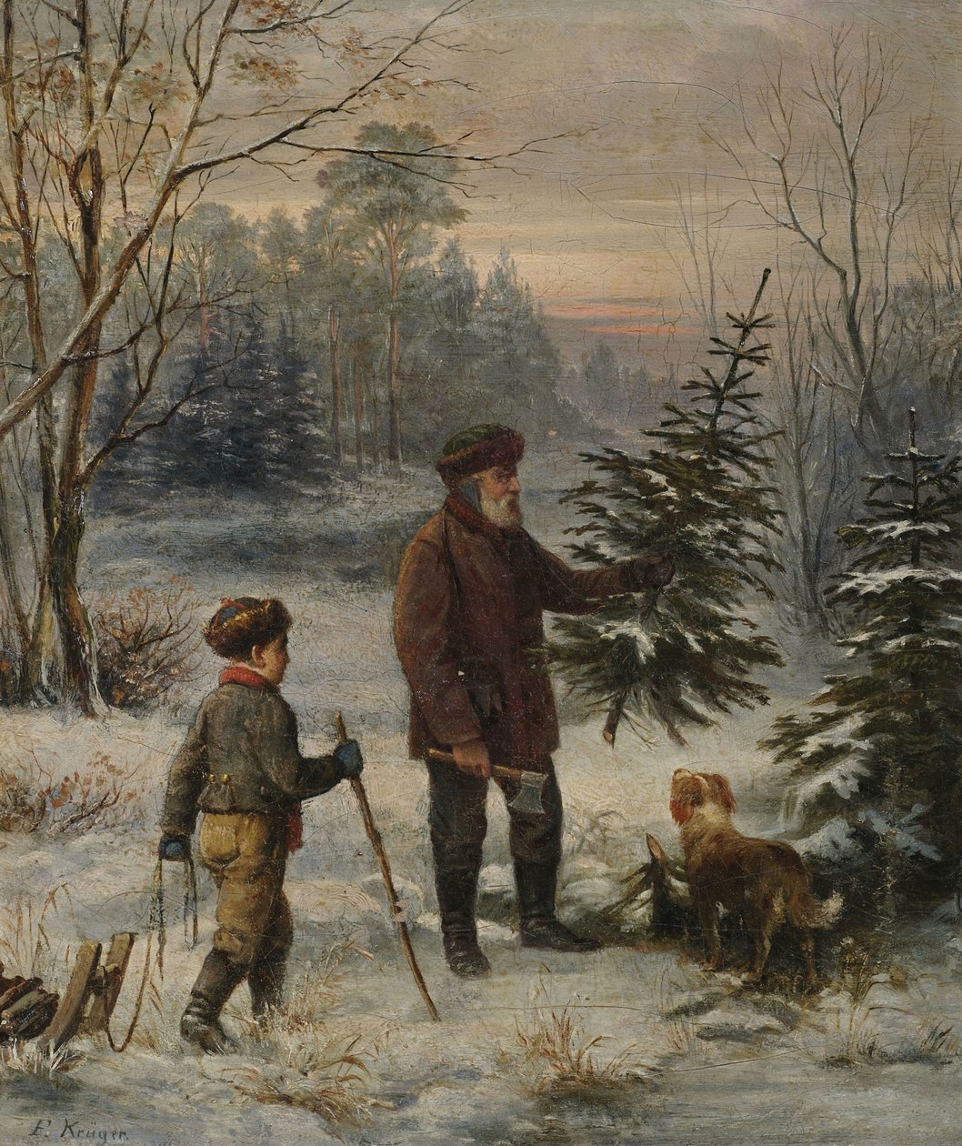Przed Bożym Narodzeniem autorstwa Franz Krüger