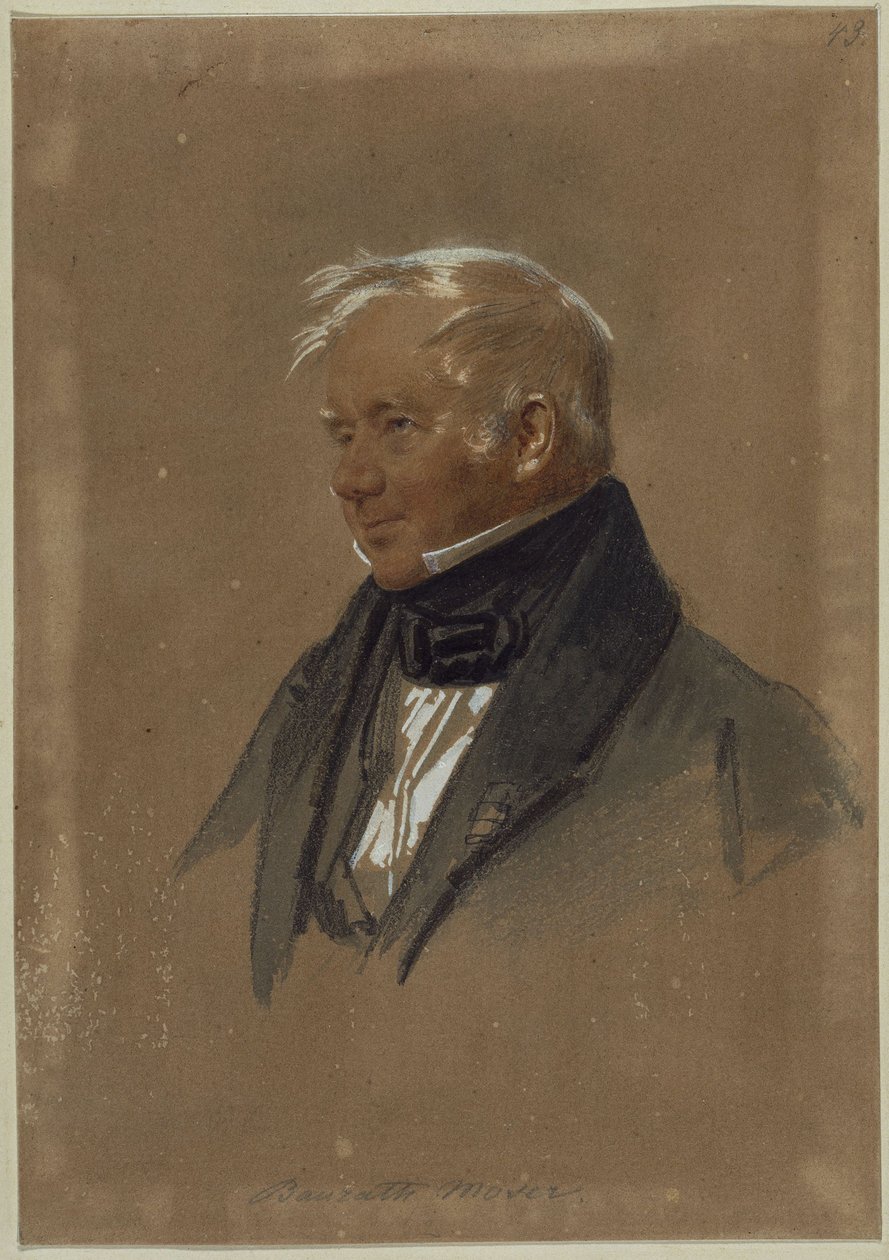 J. C. F. Moser autorstwa Franz Krüger