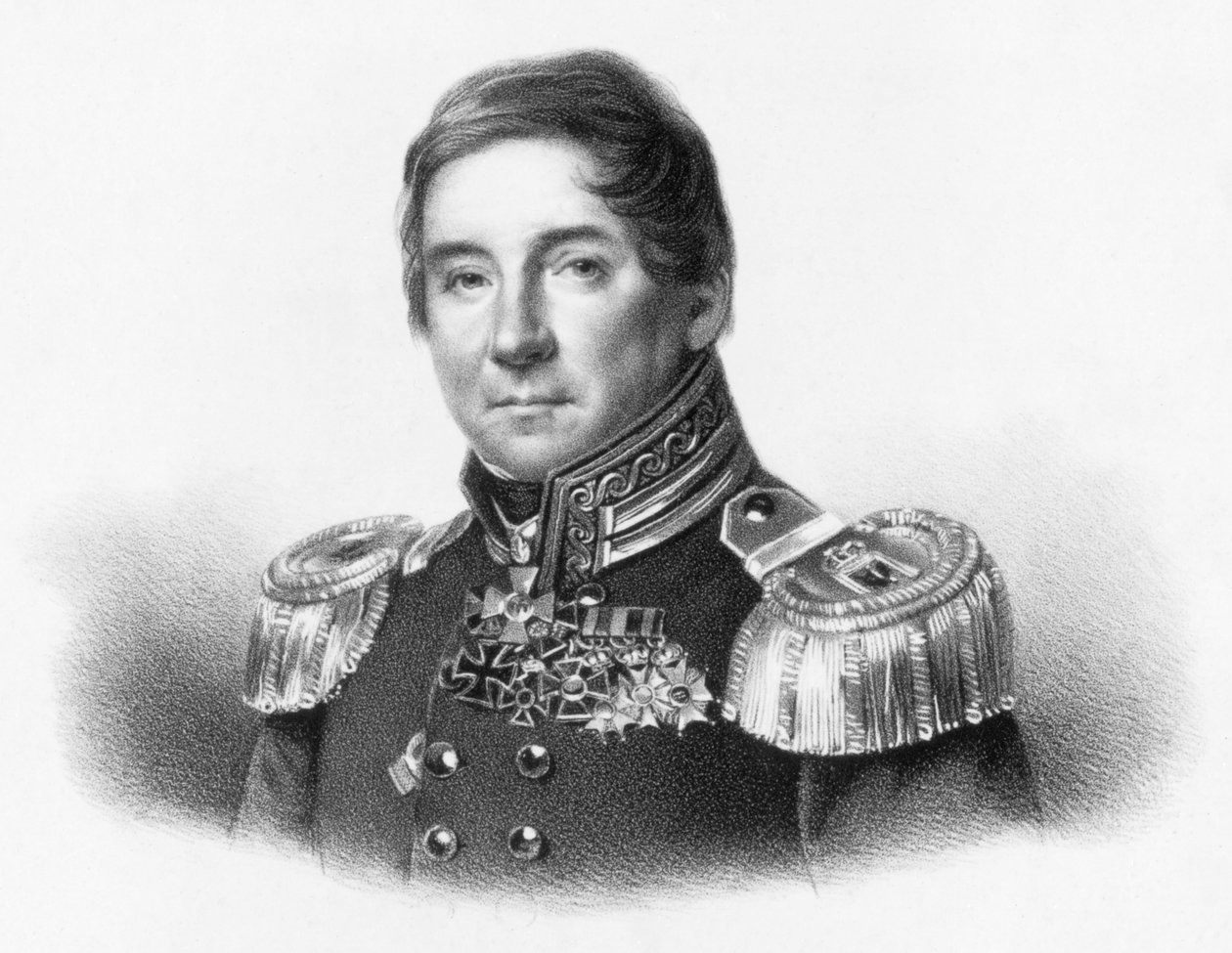 Johann Wilhelm von Wiebel autorstwa Franz Krüger