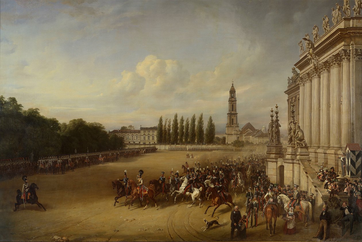 Parada w Poczdamie w roku 1817 autorstwa Franz Krüger