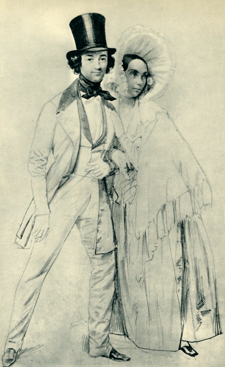 Paul i Amalie Taglioni, 1839, 1943. autorstwa Franz Krüger