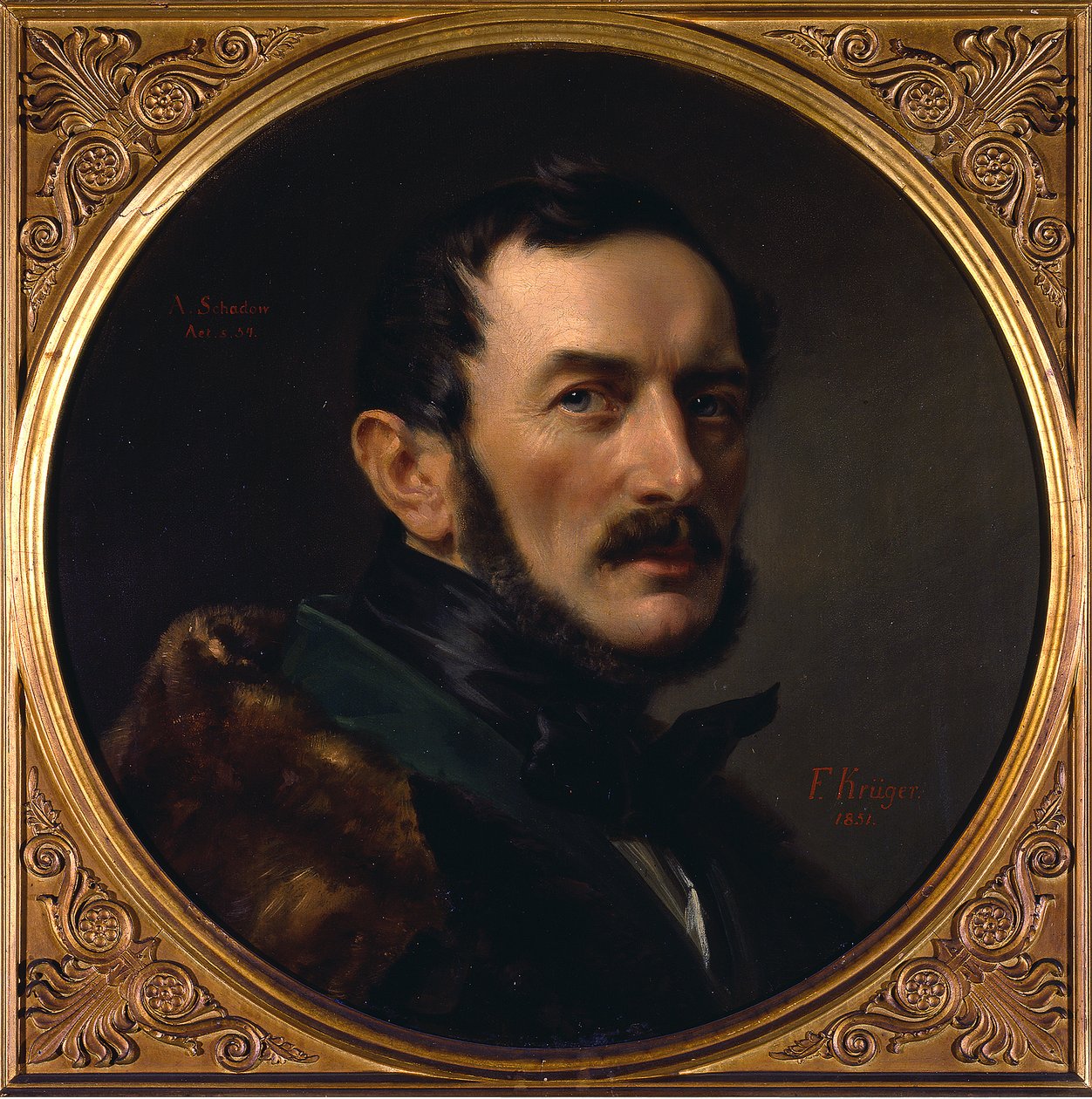 Portret architekta Alberta Dietricha Schadowa autorstwa Franz Krüger