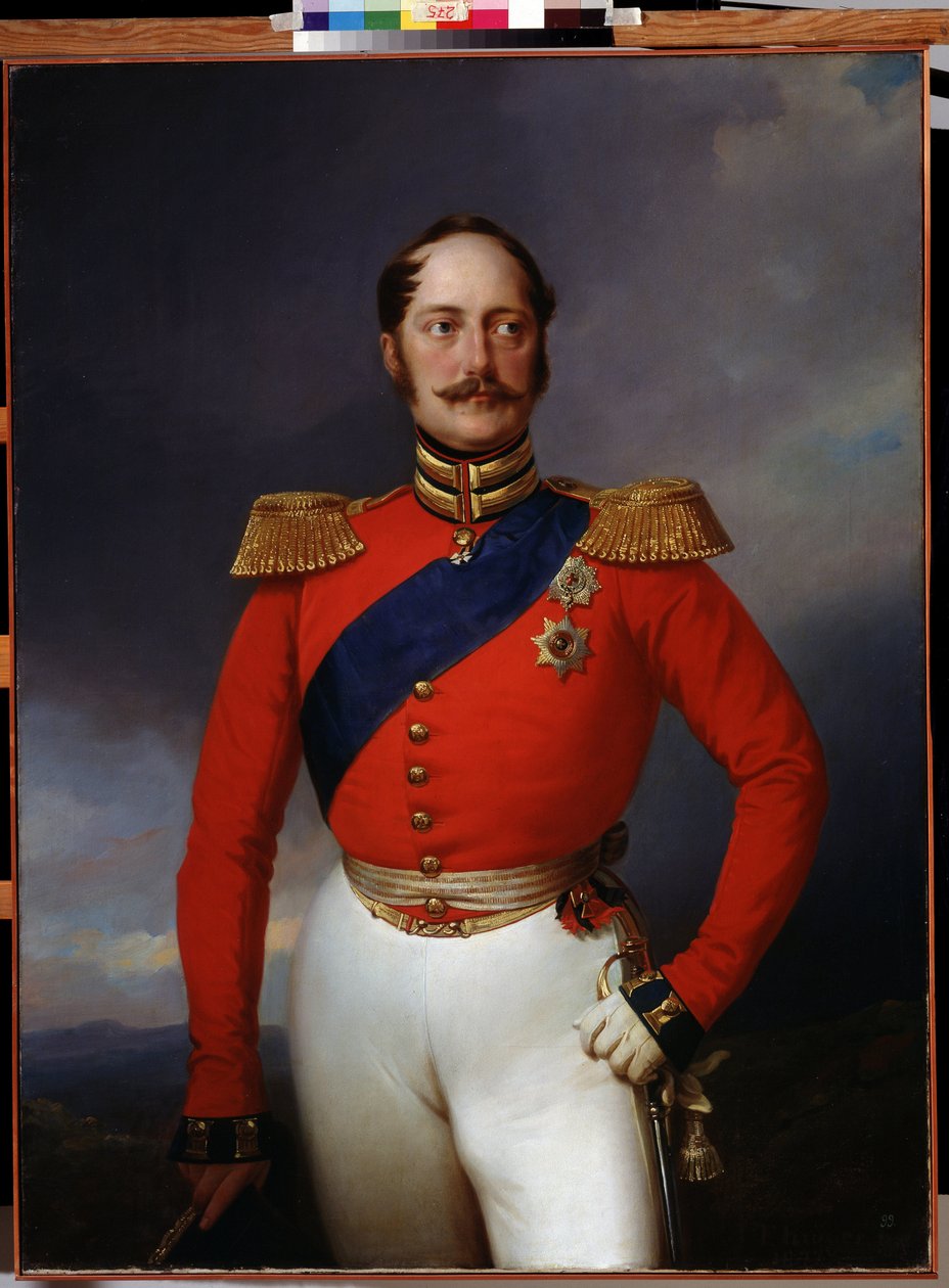 Portret cesarza Mikołaja I, 1847 autorstwa Franz Krüger