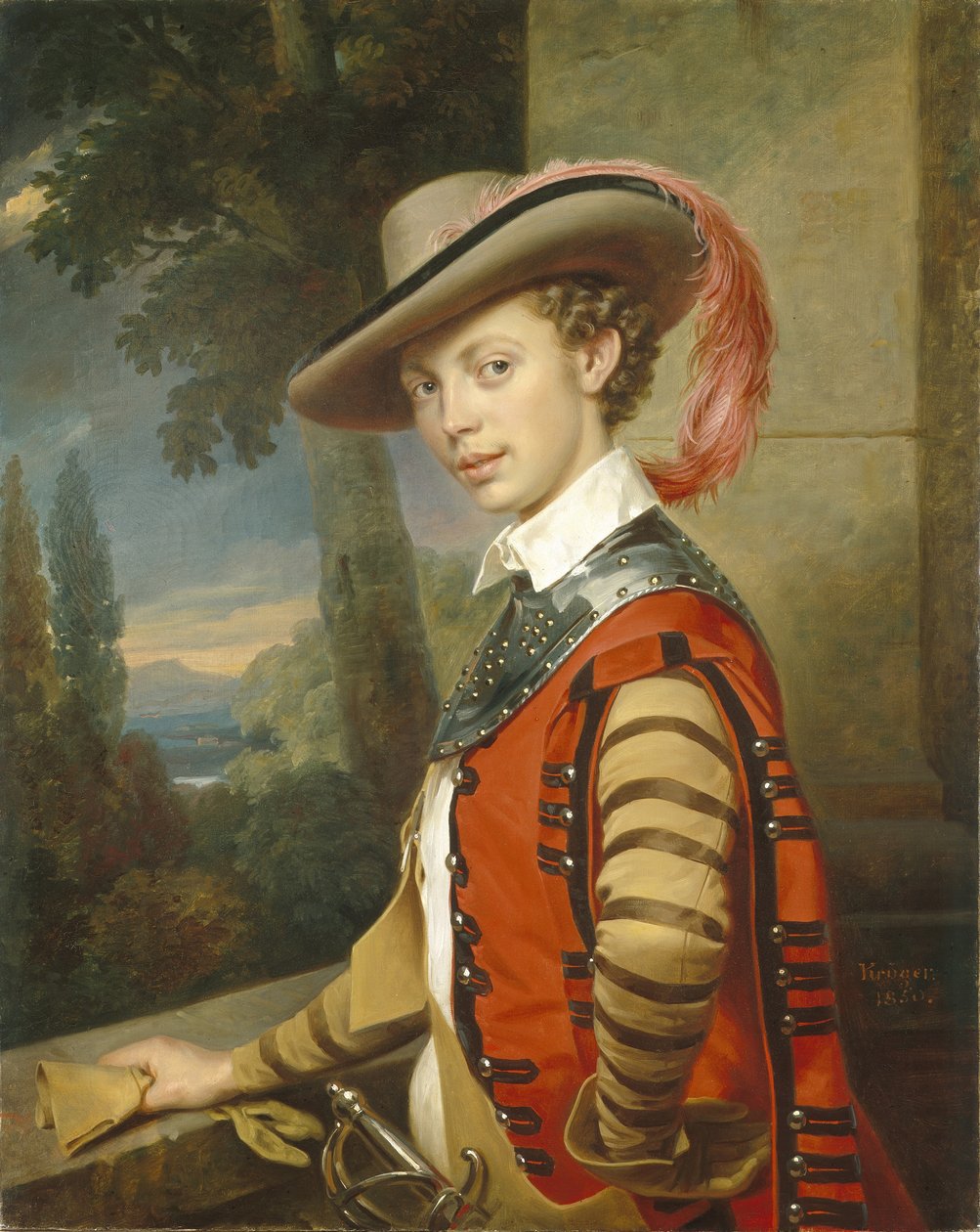 Portret księcia Nikołaja Saltykowa w przebraniu, 1850 autorstwa Franz Krüger