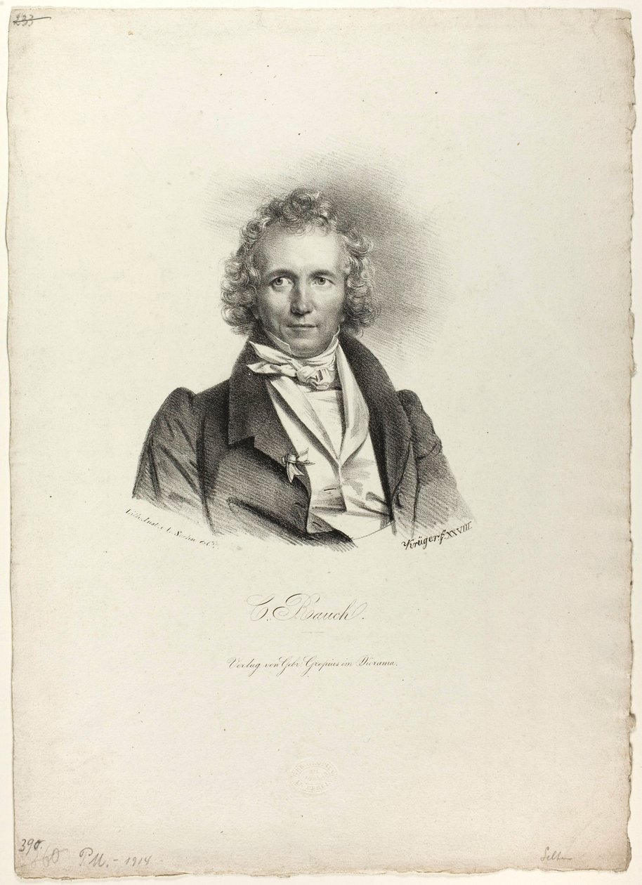 Portret rzeźbiarza Raucha autorstwa Franz Krüger
