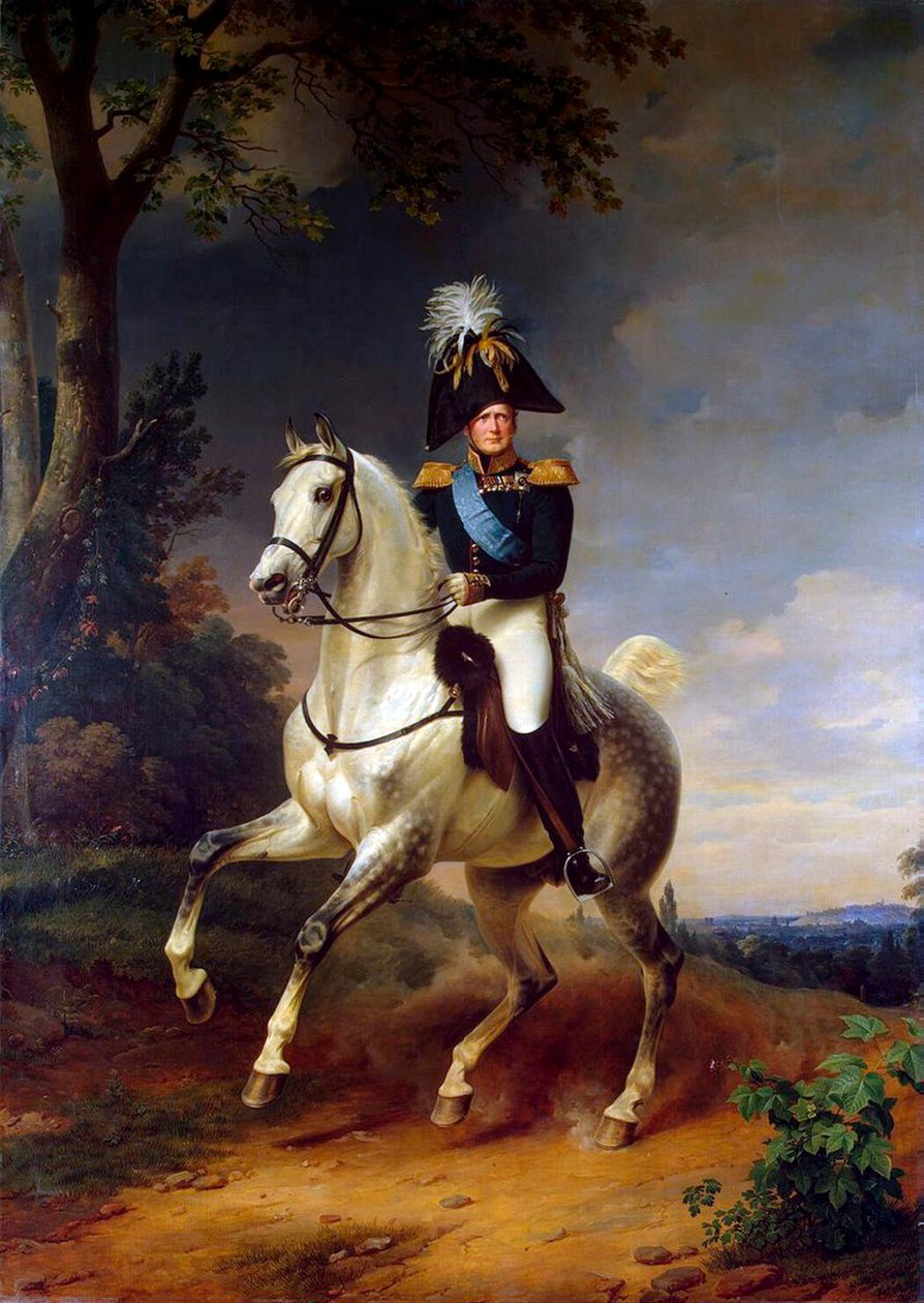 „Portret konny cesarza Aleksandra I”, 1777-1825, 1837. autorstwa Franz Kruguer