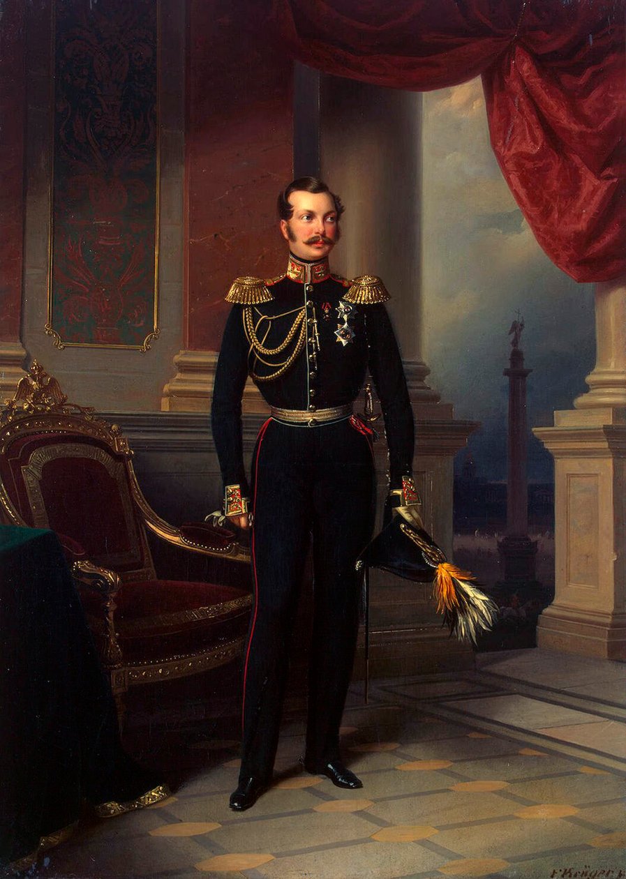„Portret następcy tronu Aleksandra Nikołajewicza”, 1818-1881, ok. 1840 autorstwa Franz Kruguer