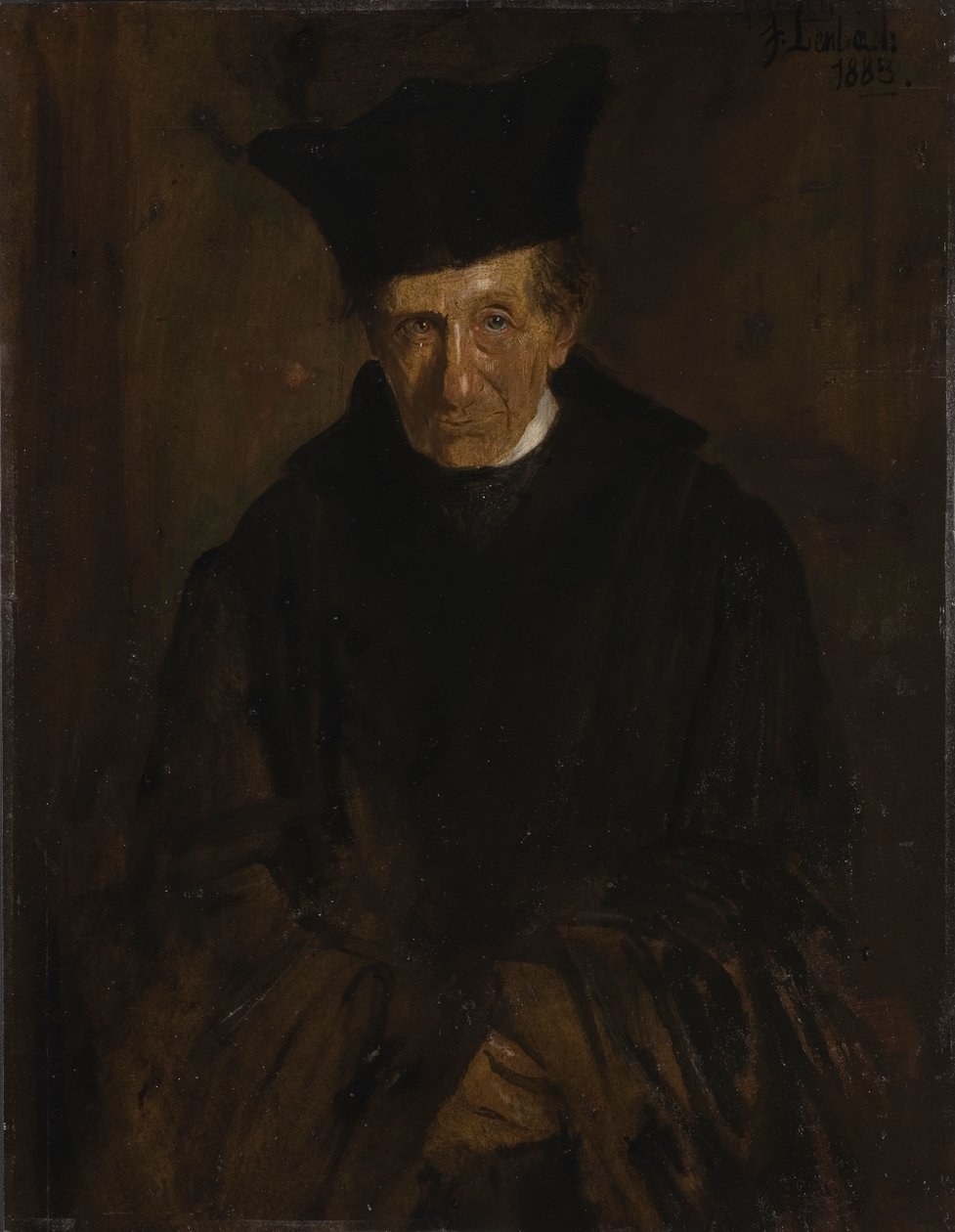 Portret Ignaza von Dollinger 1799-1890, 1883. autorstwa Franz von Lenbach
