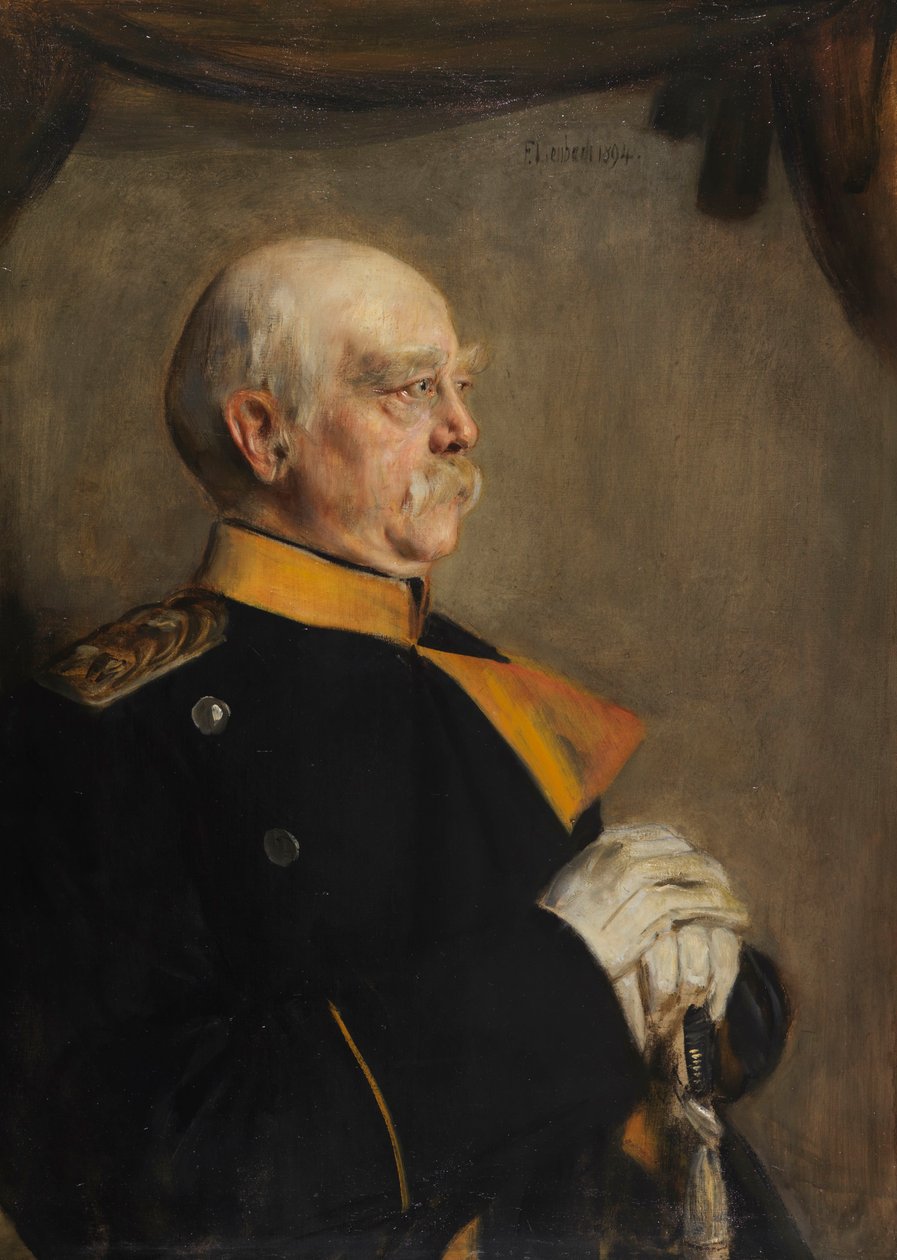 Portret Otto von Bismarcka 1815-1898, 1894. autorstwa Franz von Lenbach
