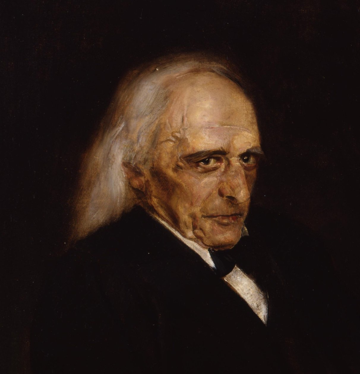 Portret Theodora Mommsena 1817-1903 Szczegół, 1897 autorstwa Franz von Lenbach