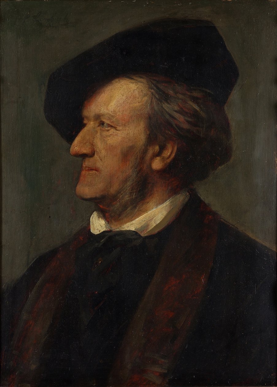 Portret kompozytora Ryszarda Wagnera 1813-1883 autorstwa Franz von Lenbach