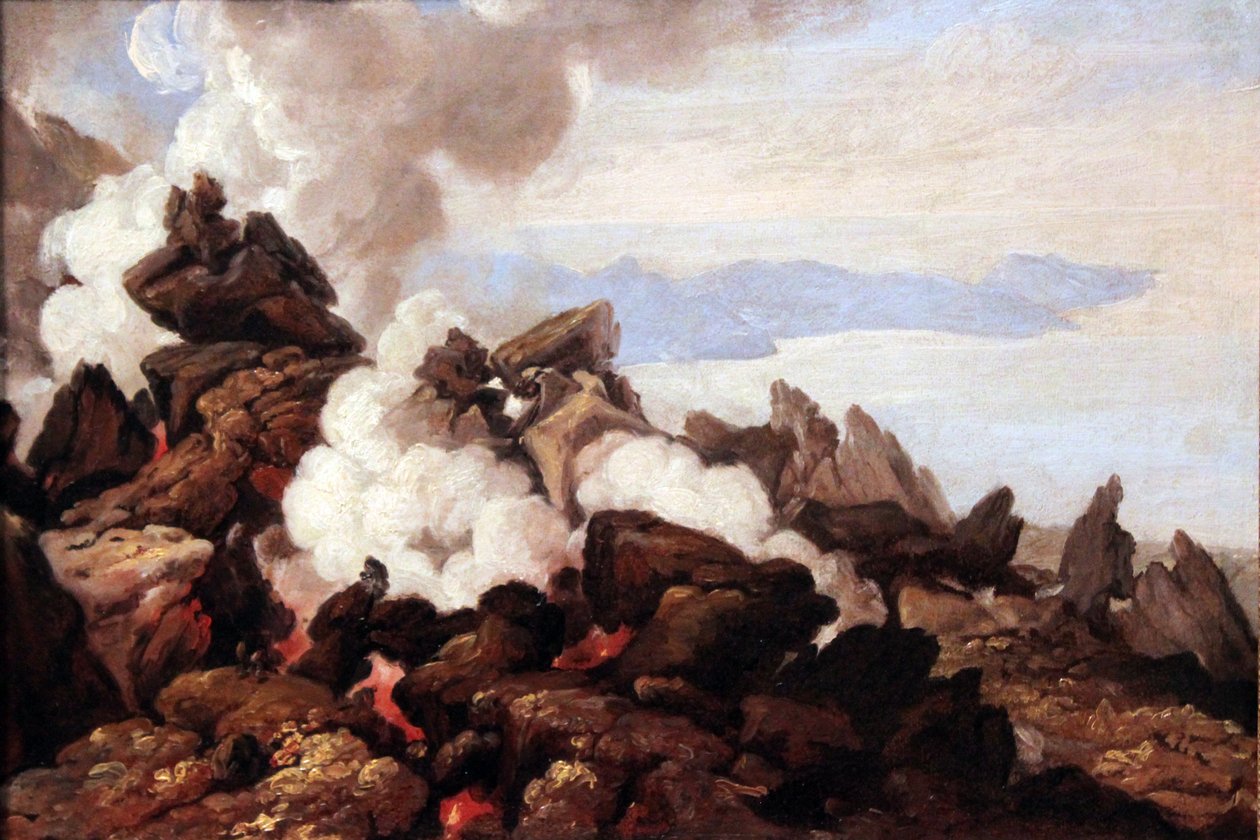 Krater Wezuwiusza autorstwa Franz Ludwig Catel
