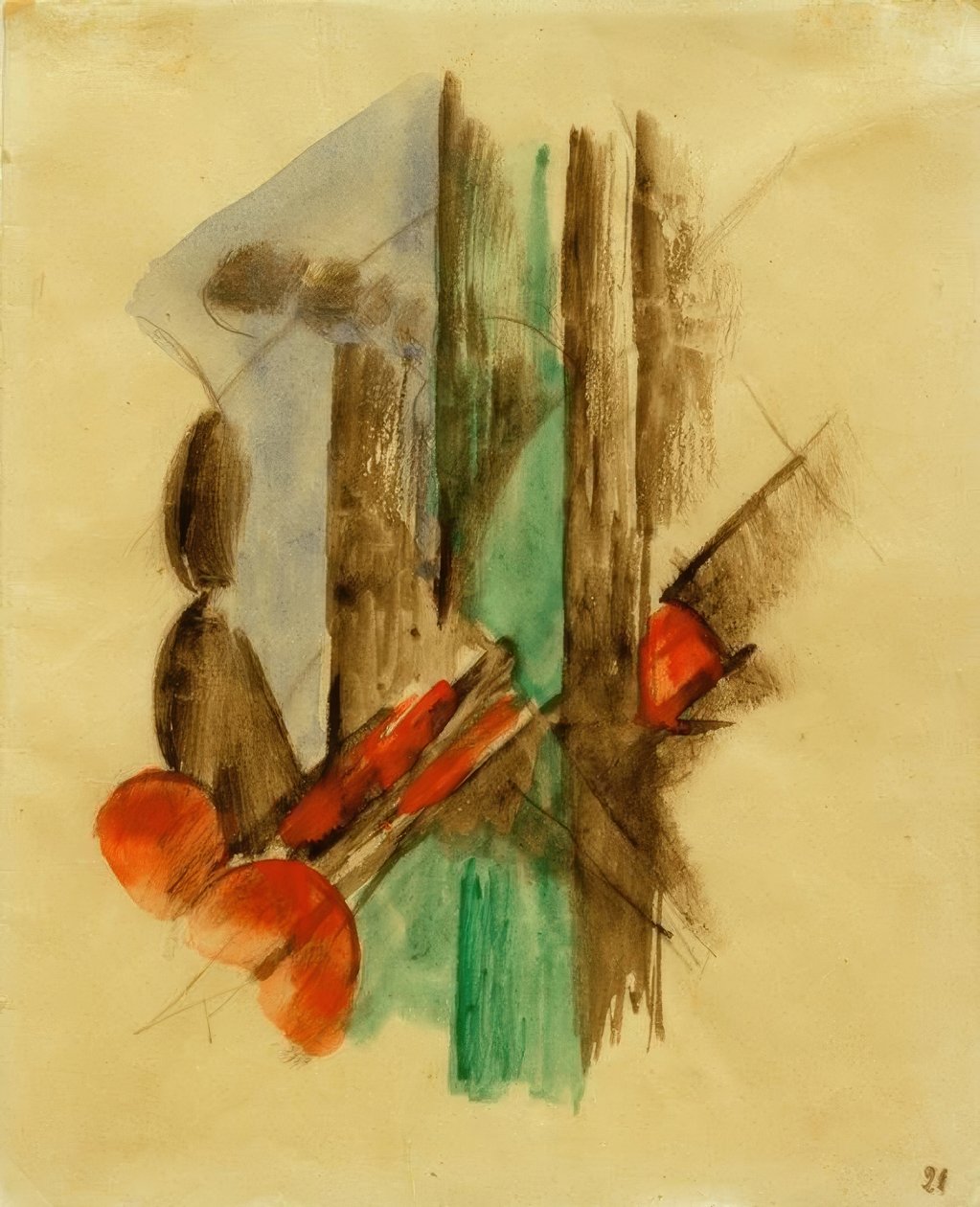 Kompozycja abstrakcyjna autorstwa Franz Marc
