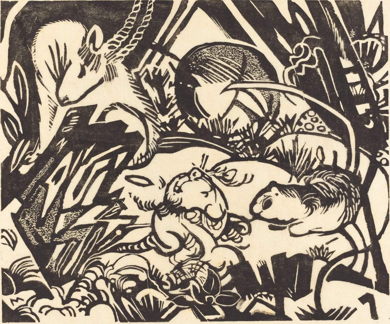 Legenda zwierząt (Legenda poziomu) autorstwa Franz Marc