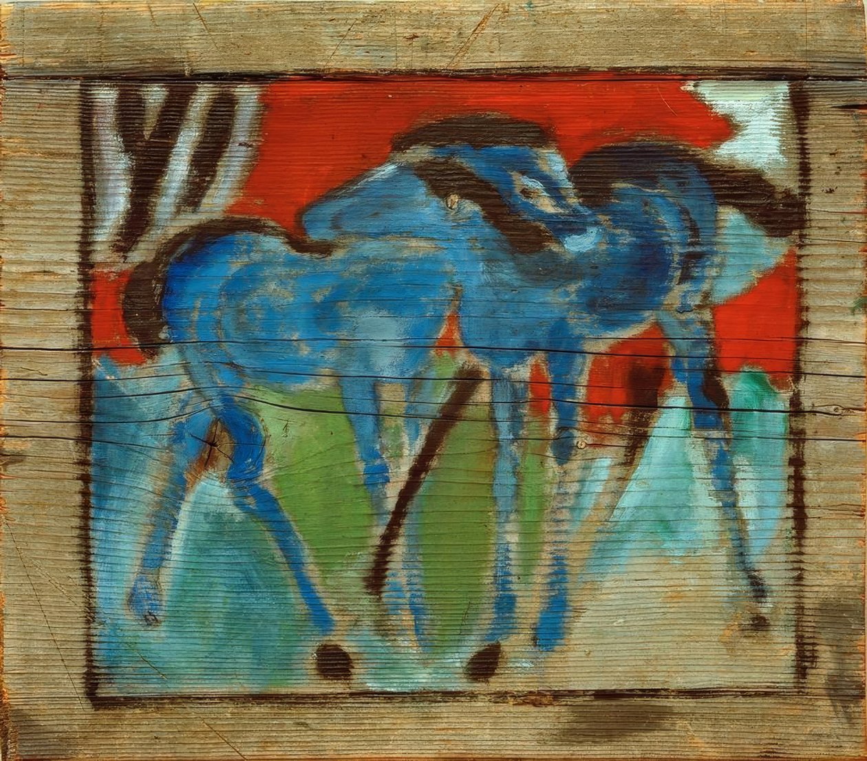 Niebieskie źrebięta autorstwa Franz Marc