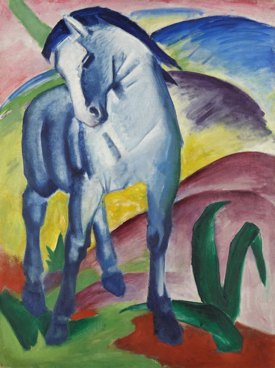 Niebieski koń I autorstwa Franz Marc