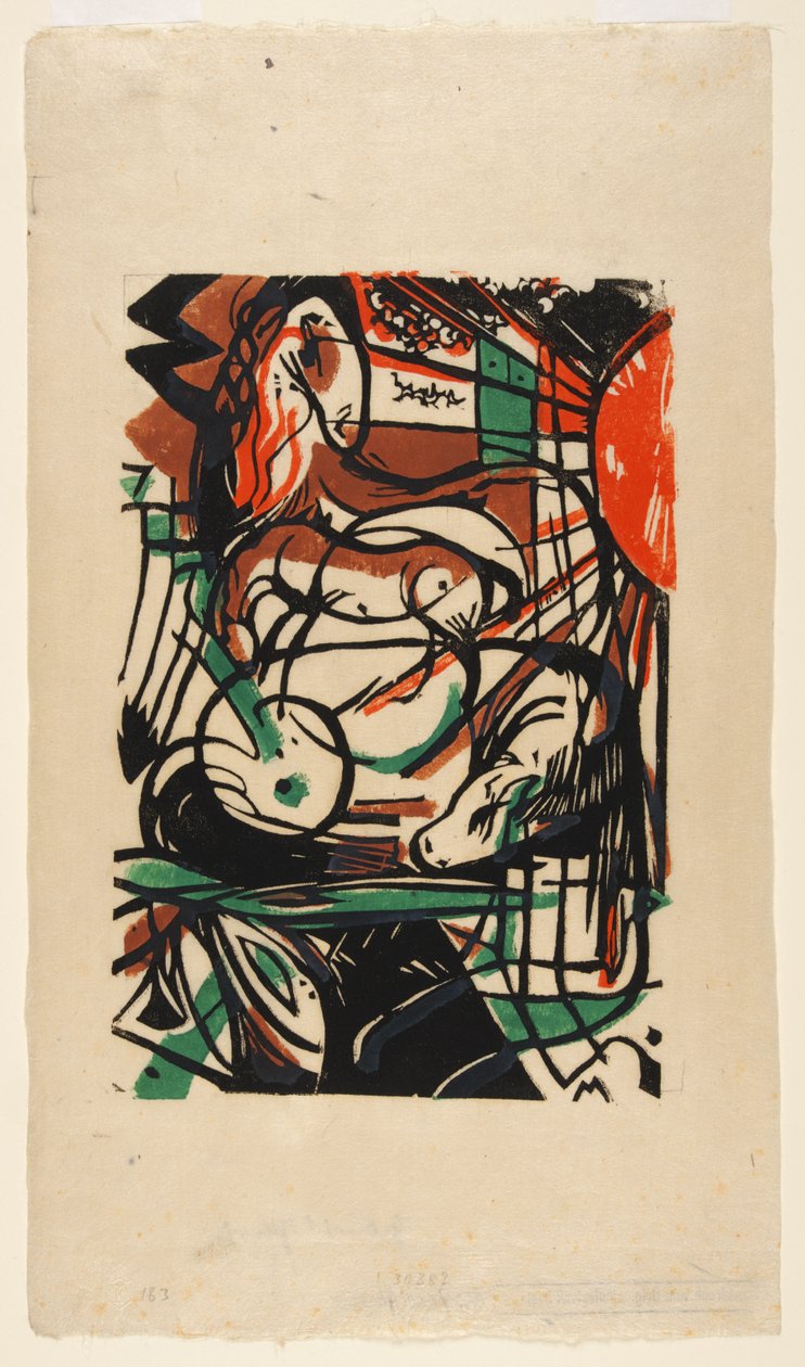 Erschaffung der Pferde autorstwa Franz Marc
