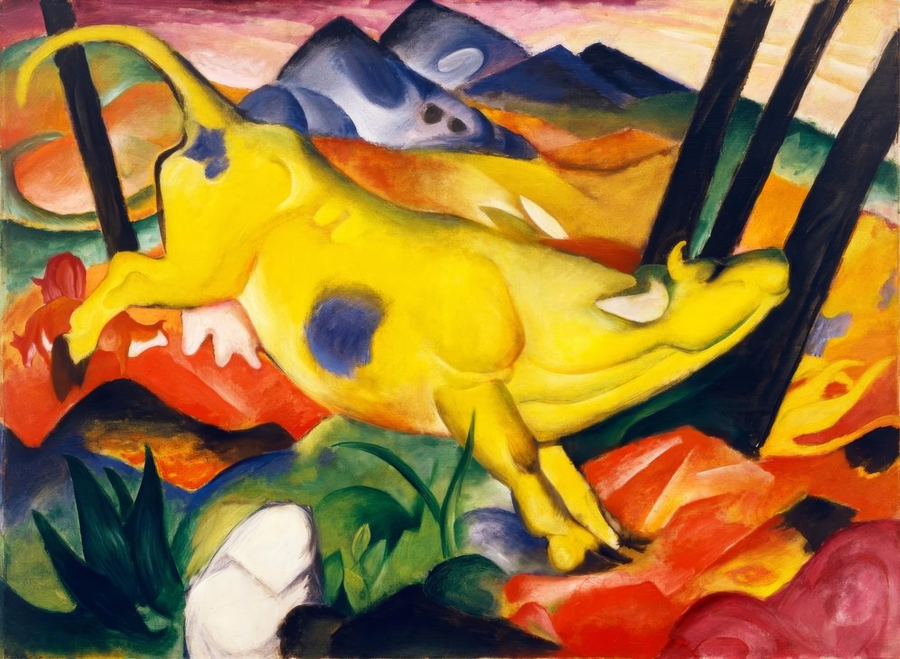 Żółta krowa autorstwa Franz Marc