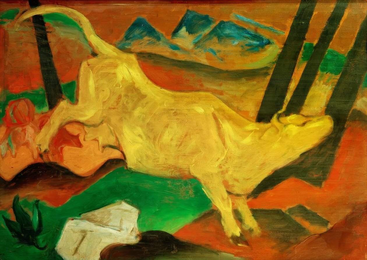 Żółta krowa autorstwa Franz Marc
