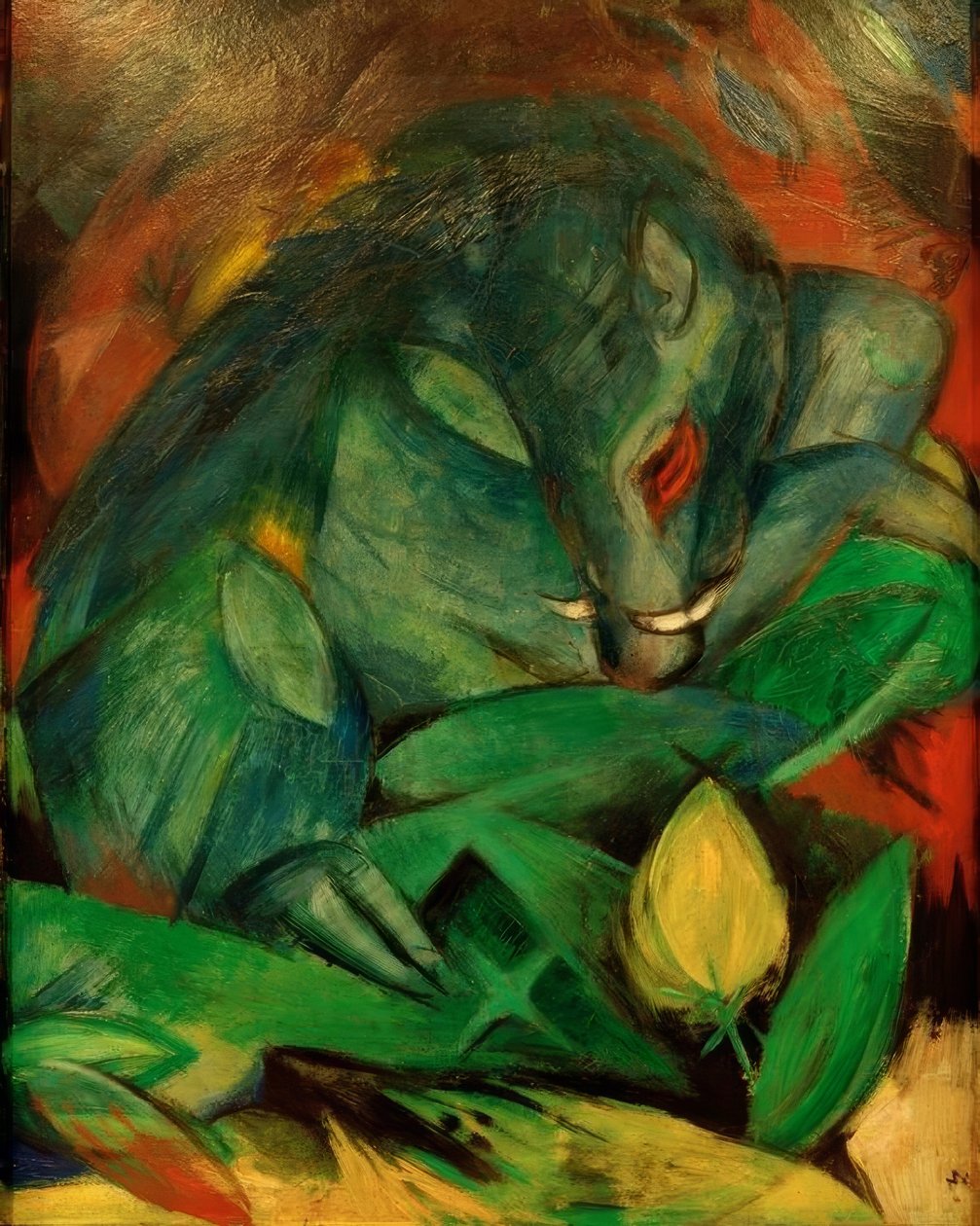 Dzik i locha (dzik) autorstwa Franz Marc