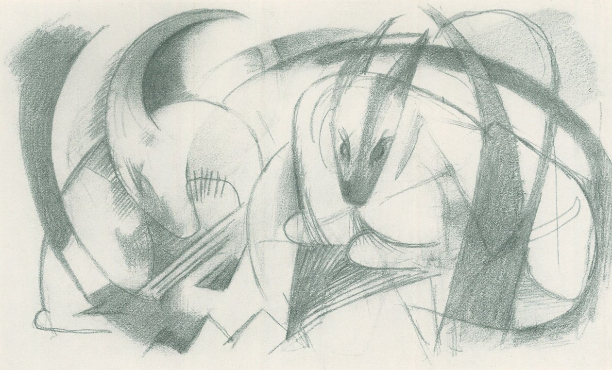 Franz Marc - Szkicownik z pola - plansza 13 autorstwa Franz Marc